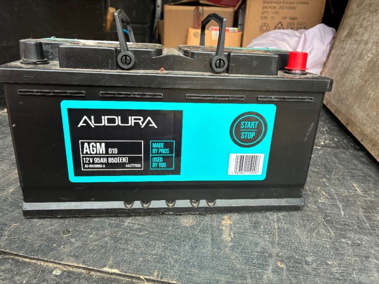 Audra 019 AGM Stop/Start Car Battery Good As New!