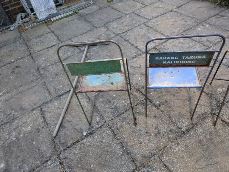Antique Vintage Indonesian Chairs x 6