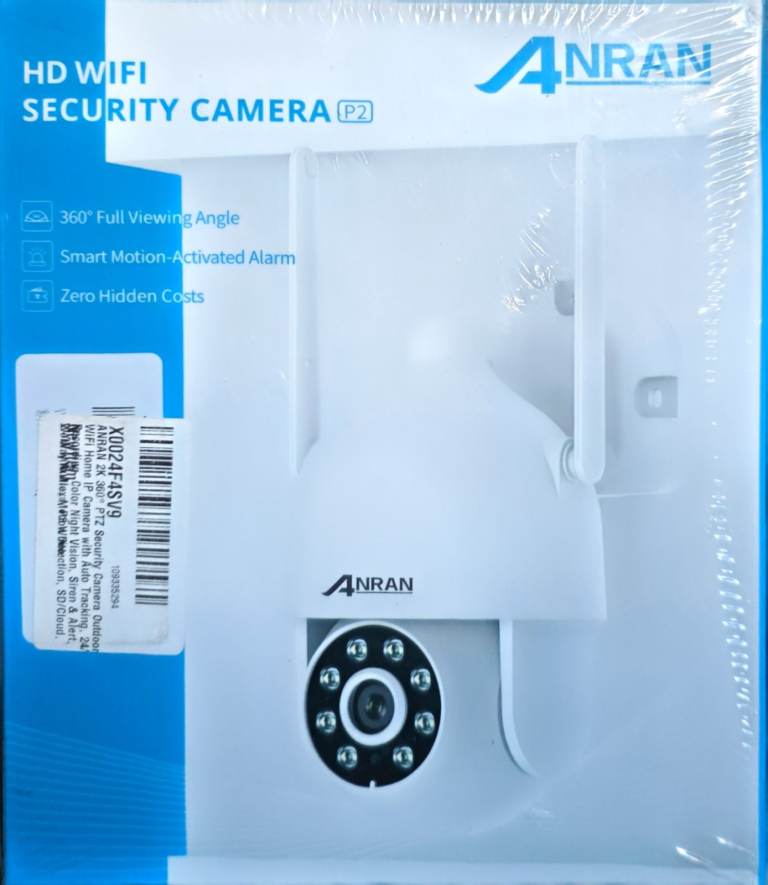 Last1 anren.2K 360° PTZ WiFi Security Camera - New