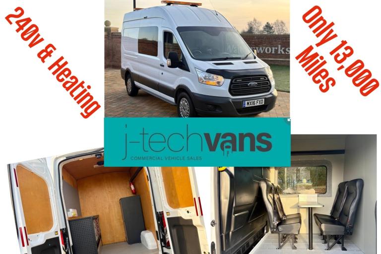 2016 Ford Transit 2.2 TDCi T350 L3 H3 Lwb Van ***Welfare / Workshop Van / Camper Conversion** PAN...