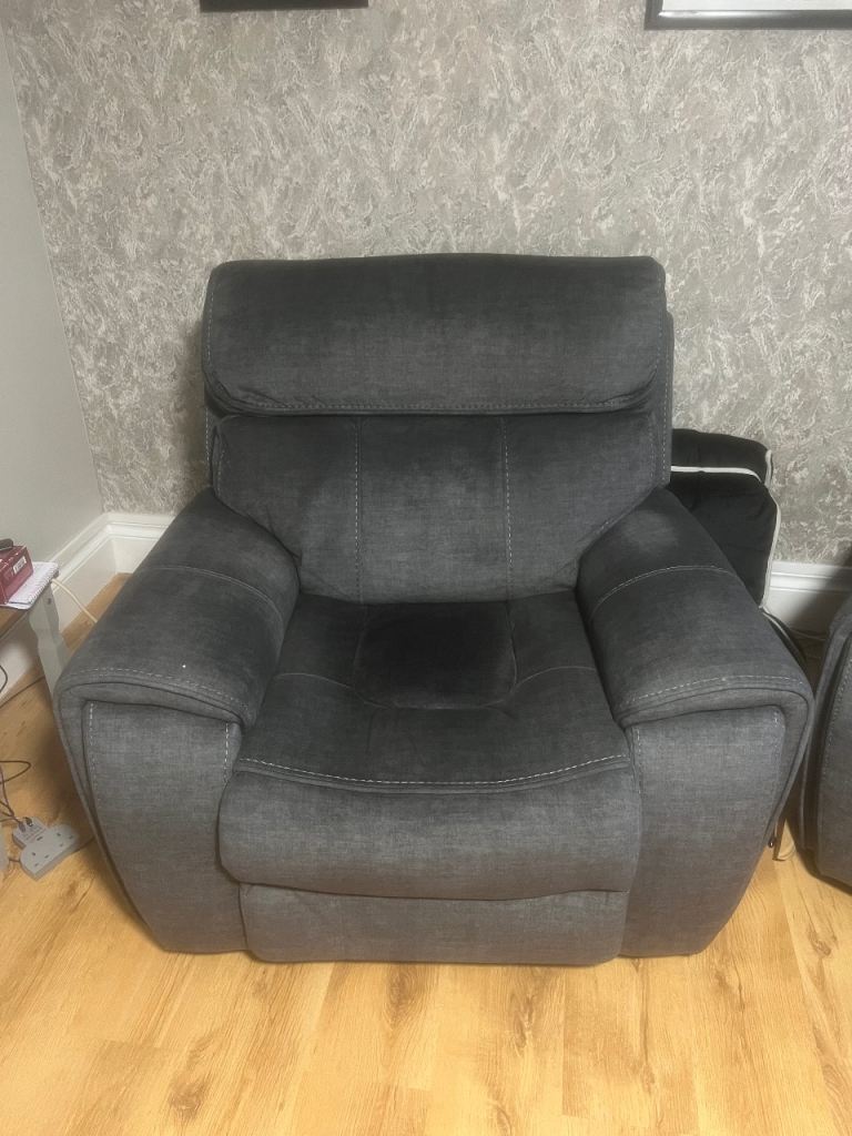 Grey armchairs