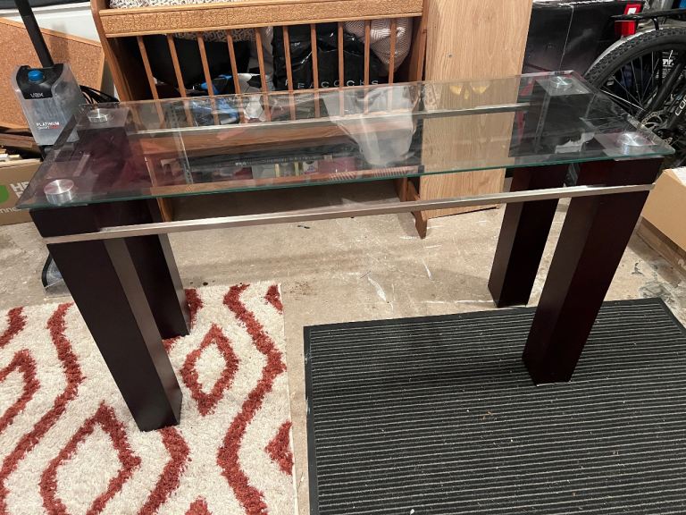 Free Glass console table