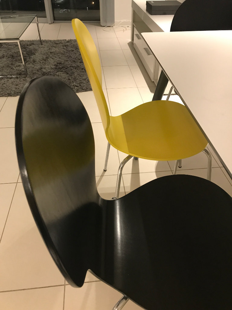 Contemporary Wooden Dining Chairs x 4 - HARROW