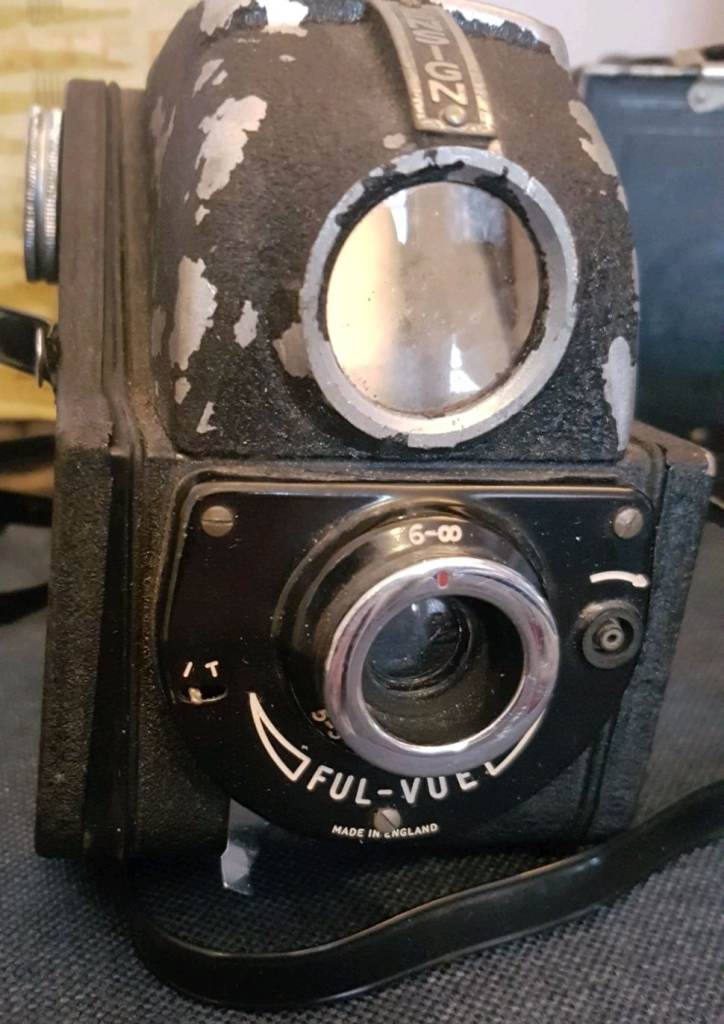 Vintage cameras and developing tank