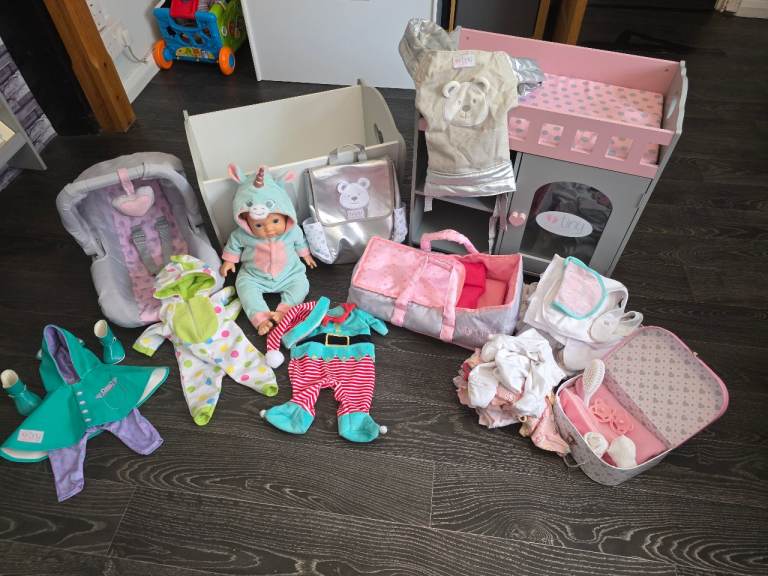 Tiny treasures Doll & Accessories Bundle – Good Condition