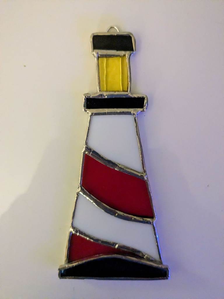SUNCATCHER STAINED GLASS LIGHTHOUSE 5