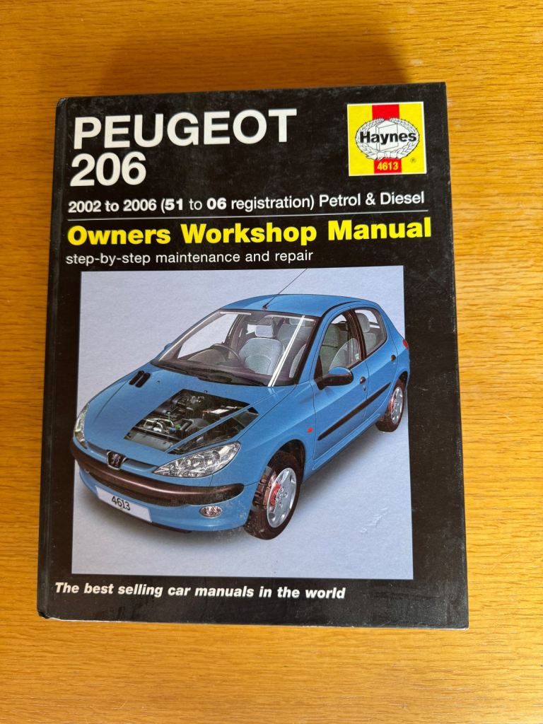 Haynes manual for Peugeot 206