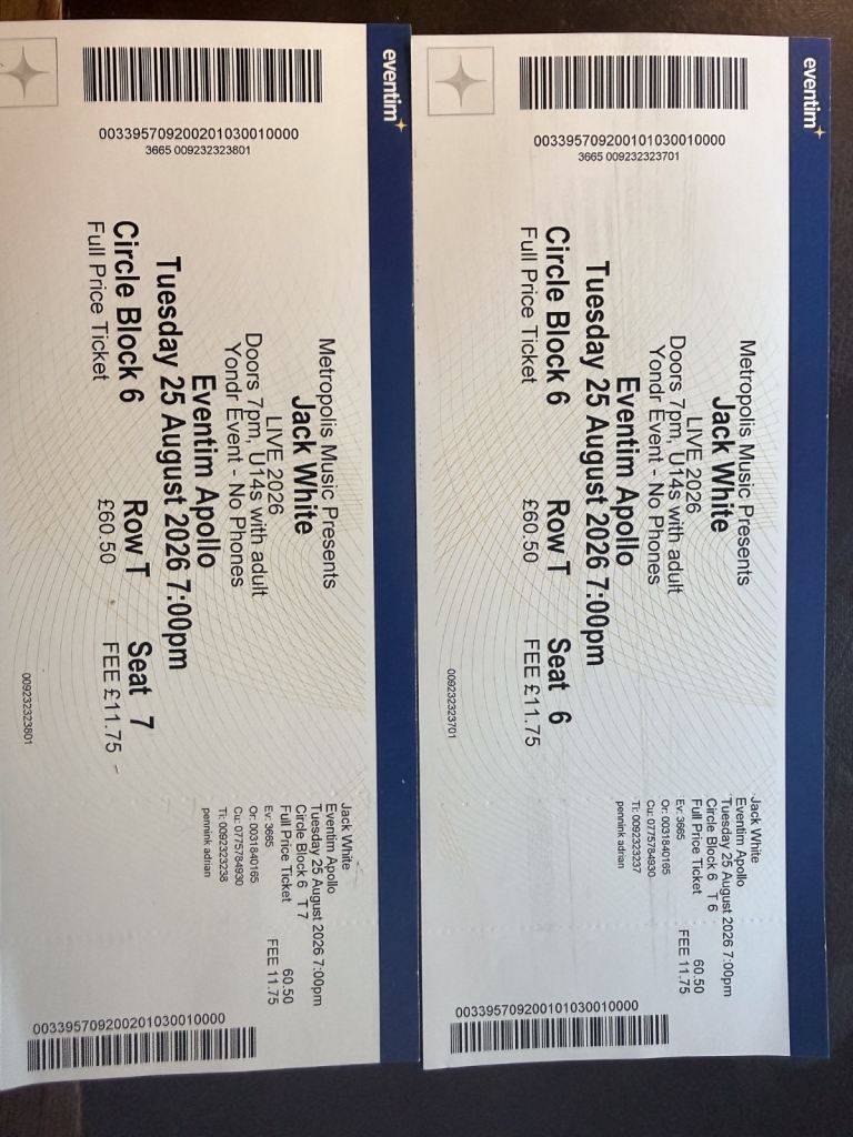  Jack White Tickets