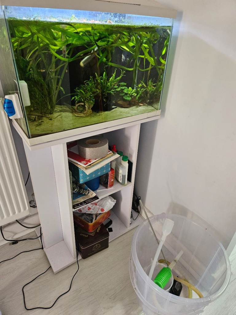 Aquarium Fish Tank with Stand  60L