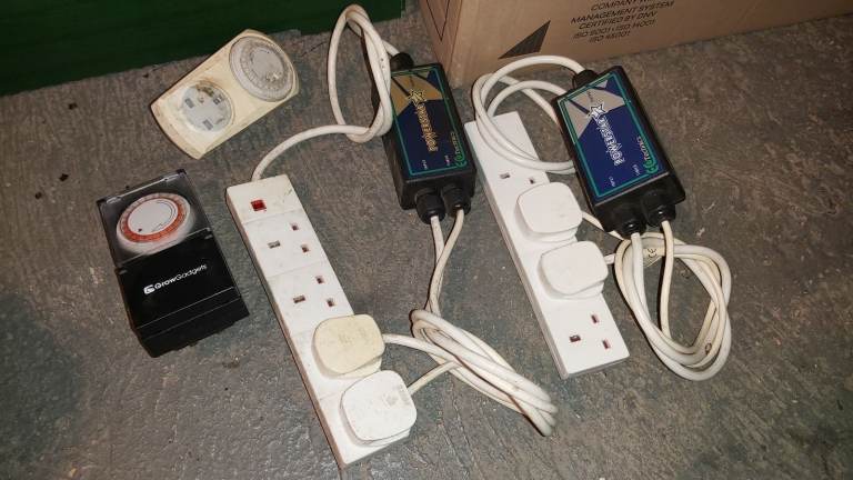 Ecotechnics Powerstar 4 Way Lighting Contactors with Timers Grow Hydroponics