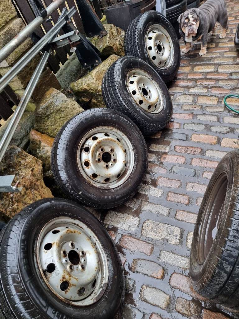 4x wheels and matching allseason van tyres for Boxers relays and ducatos 
