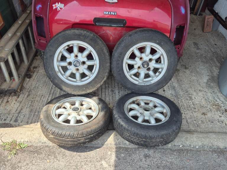 Classic Mini 12" alloy wheels.