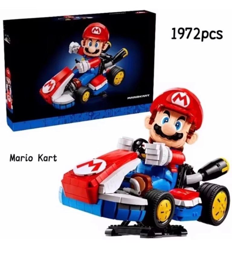 1972 Piece MOC Super Mario Cart Building Block Set Model