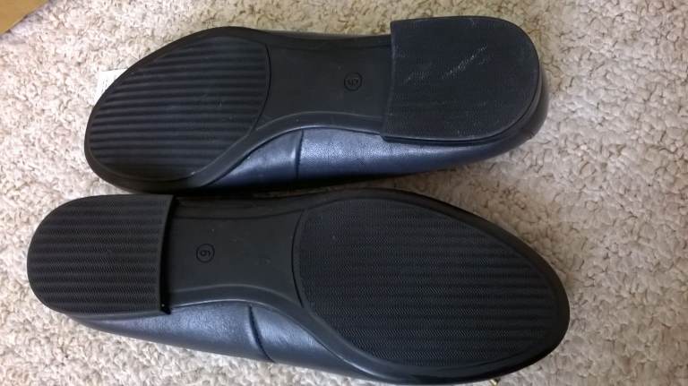 JD WILLIAMS Talia Leather Ballerina Shoes Extra Wide Fit Talia Leather Ballerina NEW RRP £40