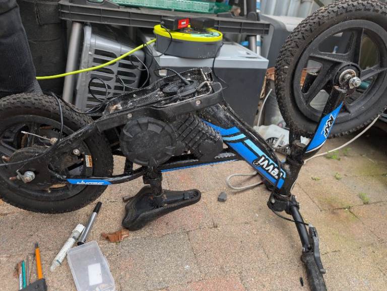 2 revvi bikes from storage both dead batteries