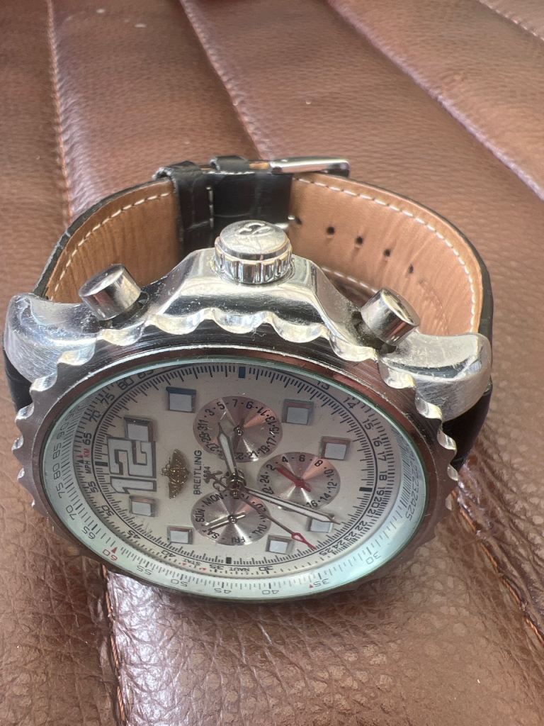 BREITLING men’s watch leather strap 