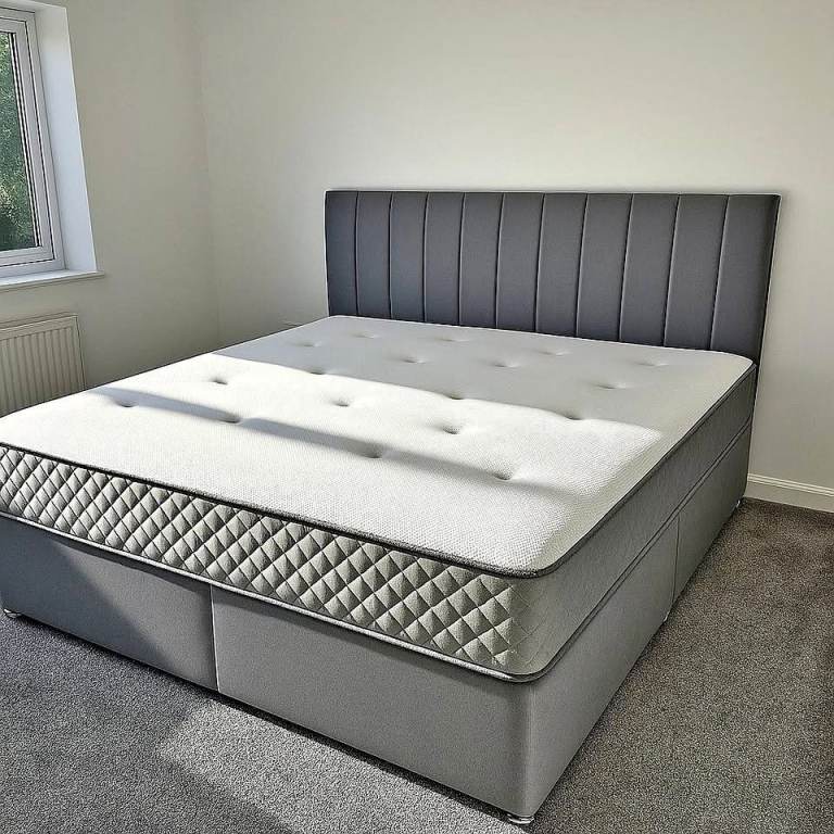 Bring Home Comfort Today – Double Divan Bed 4FT6, Same Day Delivery ::