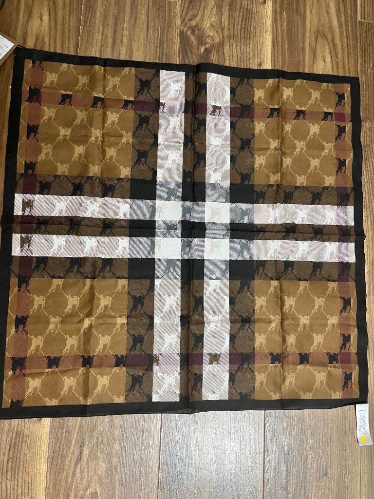 Burberry 100% Silk square scarf 