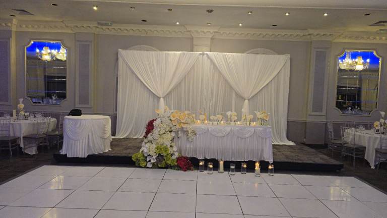 Plain white Backdrop from £80