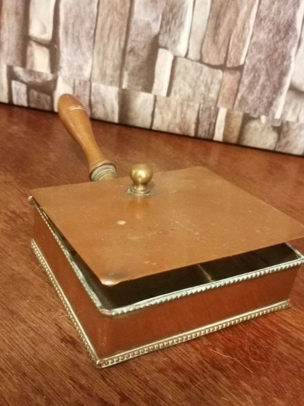 Vintage Brass Pocket or Purse Ashtray 6-inch. 