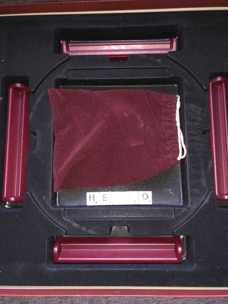 Vintage Scrabble Deluxe turntable