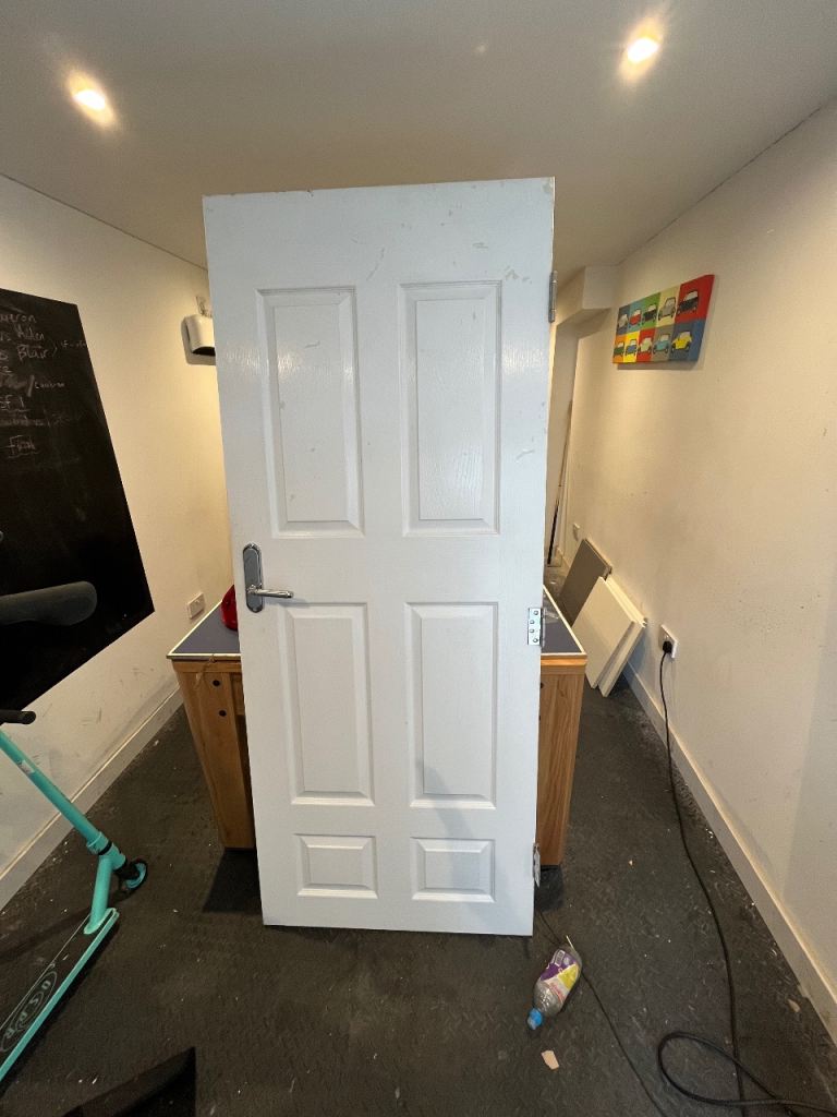 Heavy Solid Fire Door – 80 x 32.5 Inches