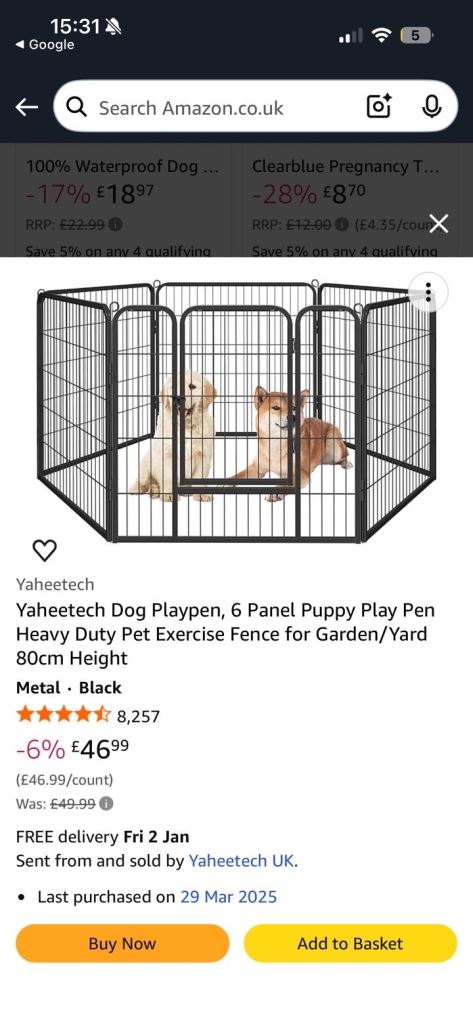 Puppy pen
