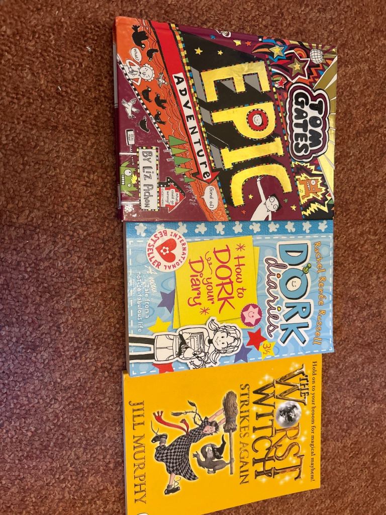 Kids' Chapter Books Bundle - Dork Diaries, Worst Witch, Tom Gates