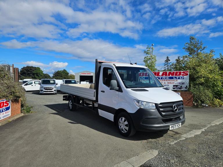 2021 ON 71 PLATE MERCEDES BENZ SPRINTER 316 CDI LWB DROPSIDE PICKUP ULEZ FREE 