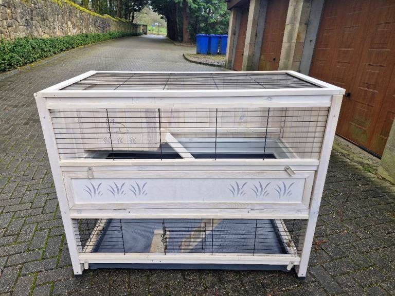 Large Two-Storey Indoor Rabbit Hutch – Fully Equipped