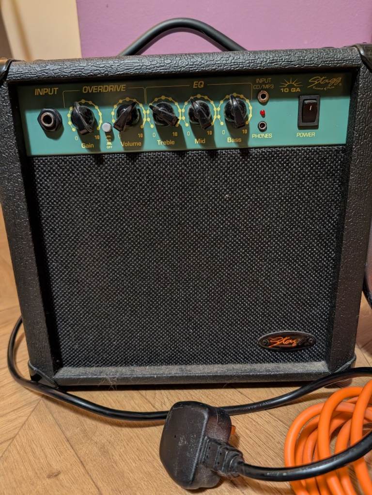 Bass Guitar and Practice Amp