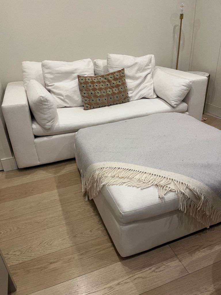 image for West Elm Harmony Sofa and Ottoman 