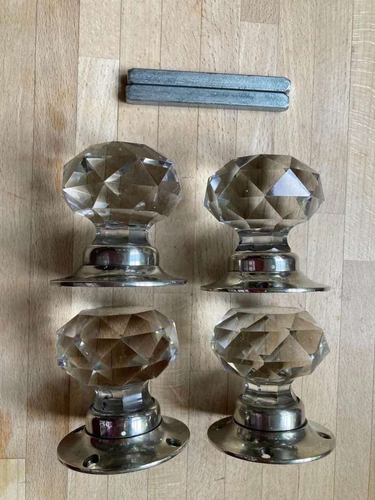 Internal Doors - ANTIQUE Crystal Door Handles
