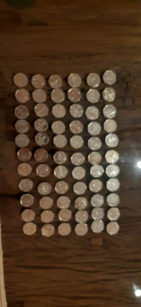 66 x 50p coins collection