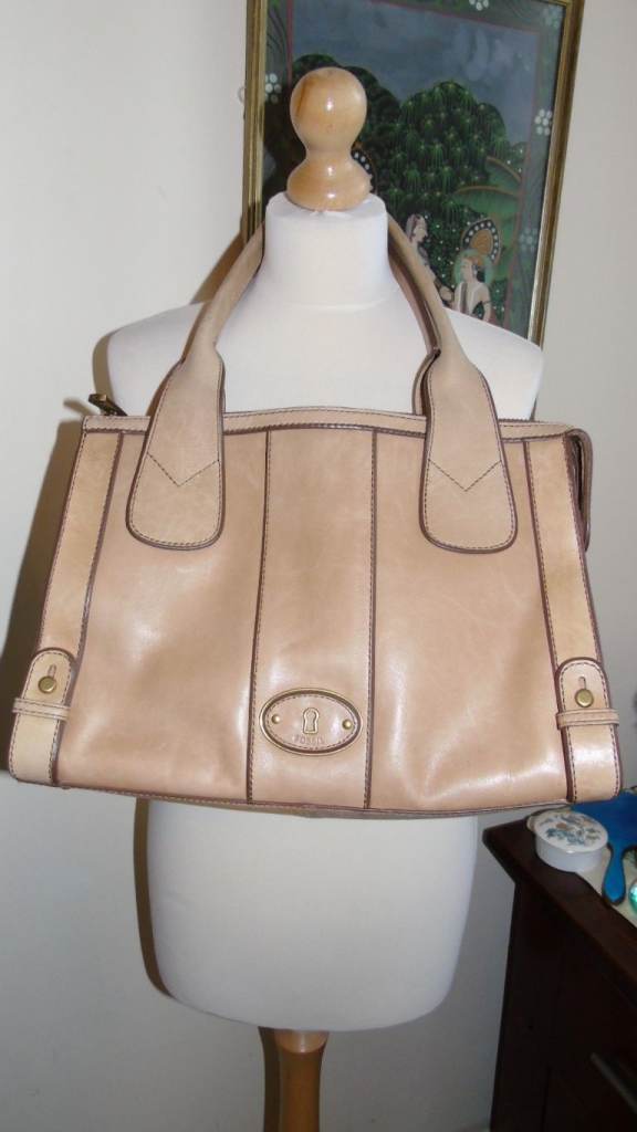 Fossil Leather Tan Large Handbag