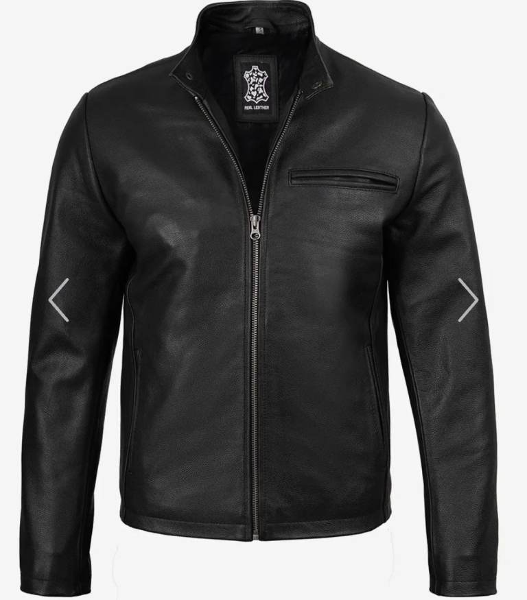 Medium Black Cowhide Leather Jacket