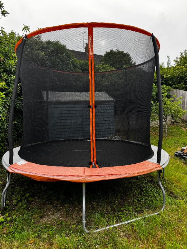Sportspower 10ft Trampoline With Folding Enclosure