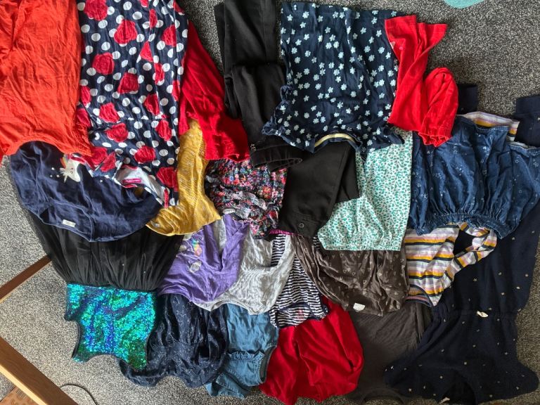 Girls age 6-7years clothes bundle used but good condition and quality range of items