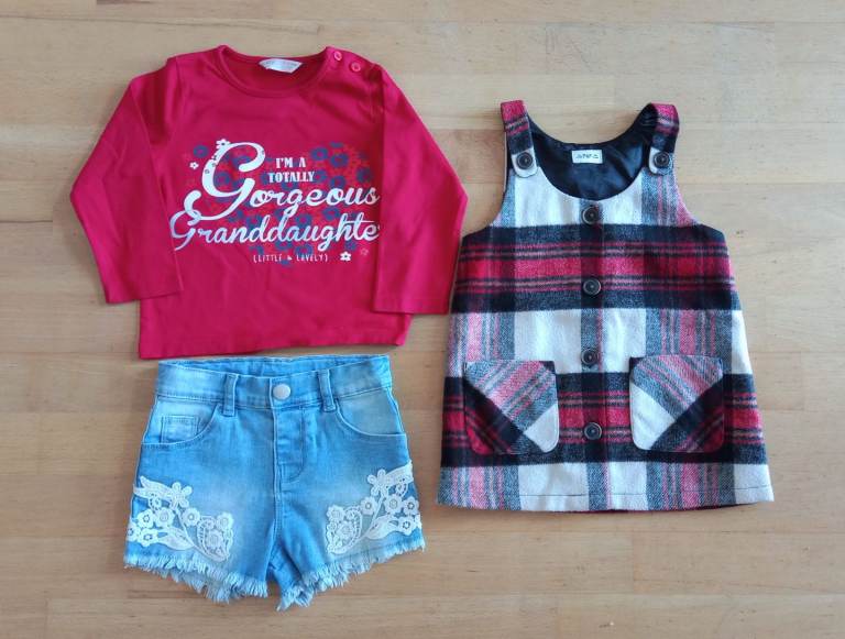 Baby girl clothes bundle size 12-18y