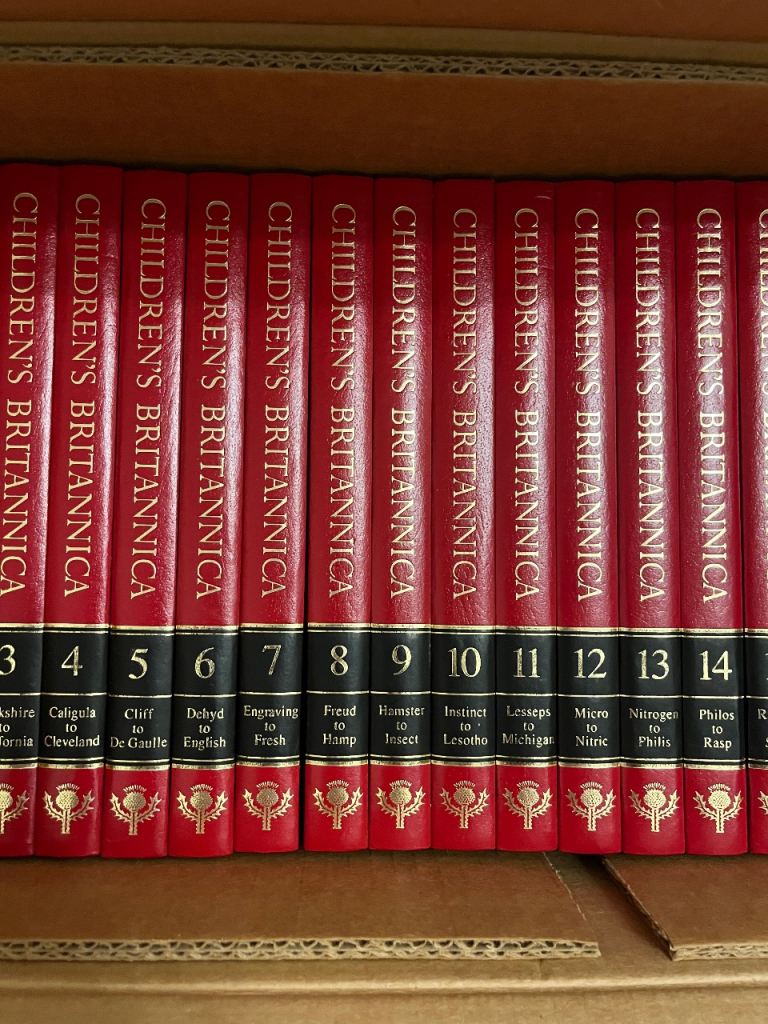 Children’s Britannica in pristine condition. 20 volumes including ...