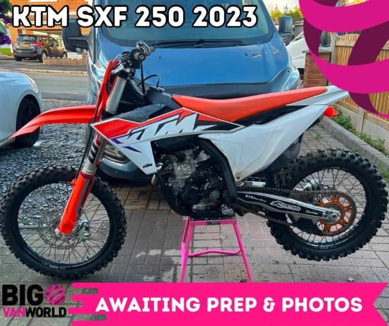 KTM SXF 250 2023 - Only 46Hrs- Holeshot & Acerbis SkidPlate, NewApicoFlexiLevers