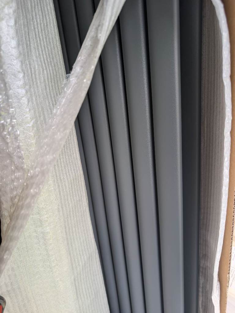 Radiator - new, grey anthracite, vertical fit