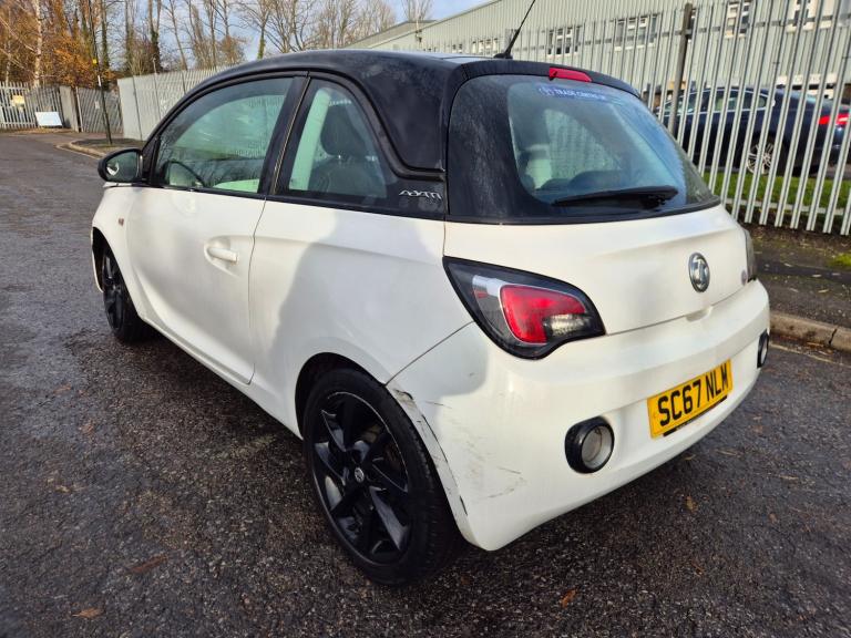 2018 VAUXHALL ADAM 1.2i Energised 3dr White Damaged Salvage CAT N