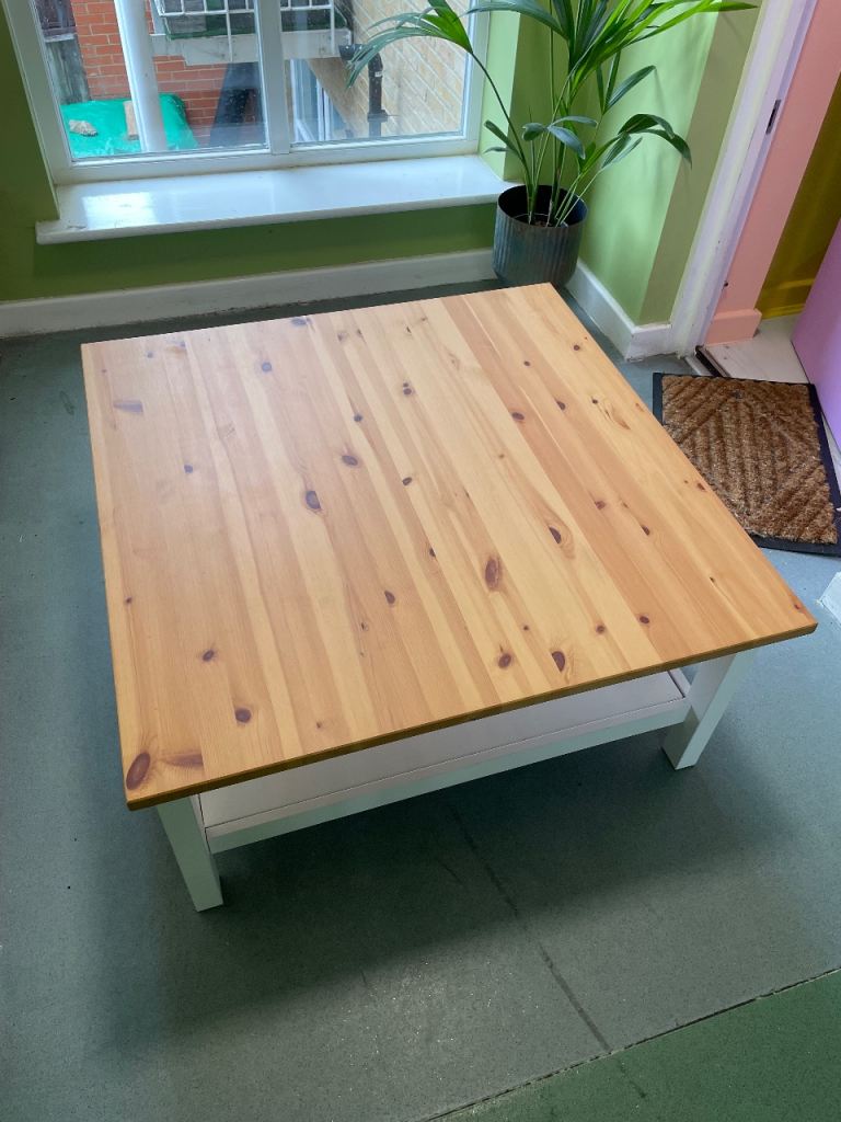 Solid pine coffee table