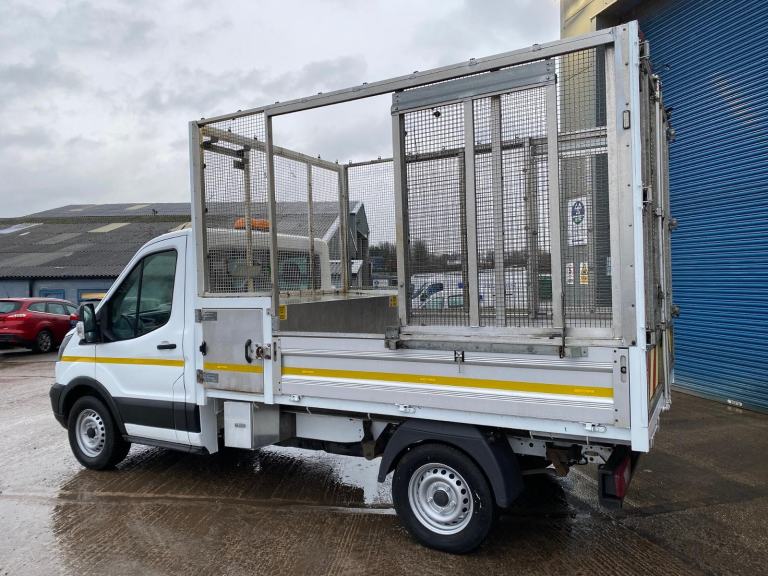 2018/68 FORD TRANSIT T350 2.0 ECOBLUE TDCI CAGED TIPPER WITH ALLOY DROPSIDES