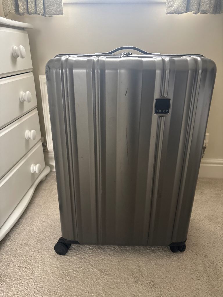 Tripp large suitcase in charcoal colour.