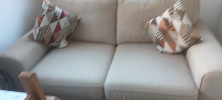 2 seater sofa bed with cushions 