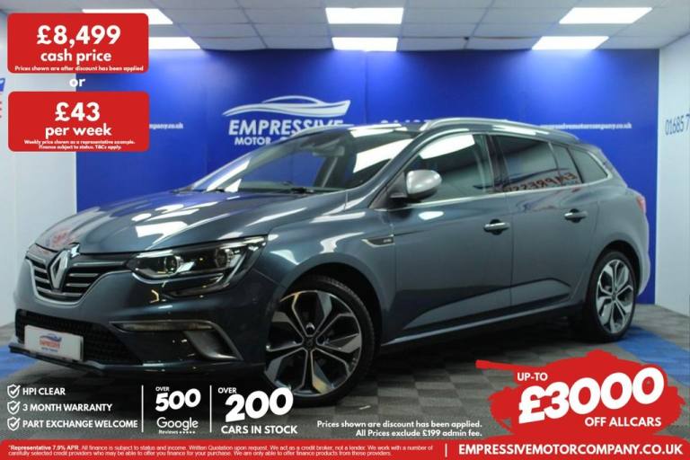 2020 20 RENAULT MEGANE 1.5 BLUE DCI GT LINE SPORT TOURER 5DR DIESEL MANUAL EURO 