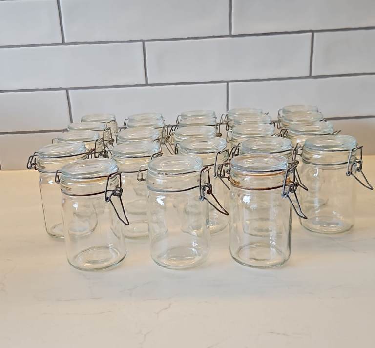 23 x Glass Jars (150ml capacity) 