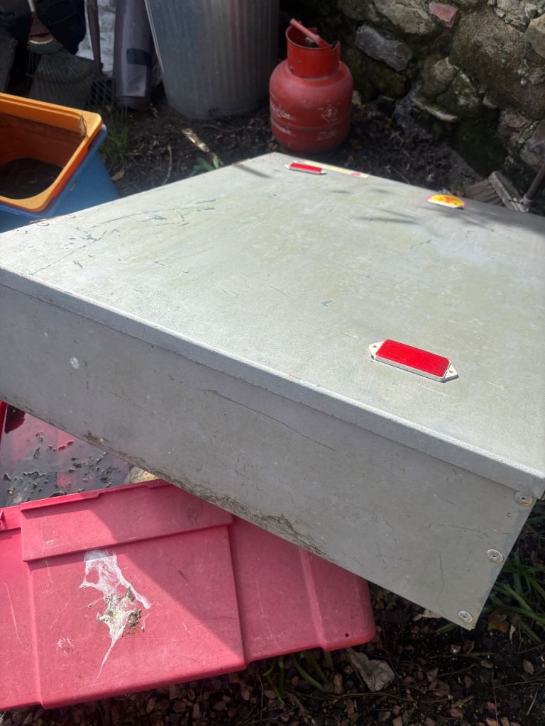 Motor home/campervan rear storage box